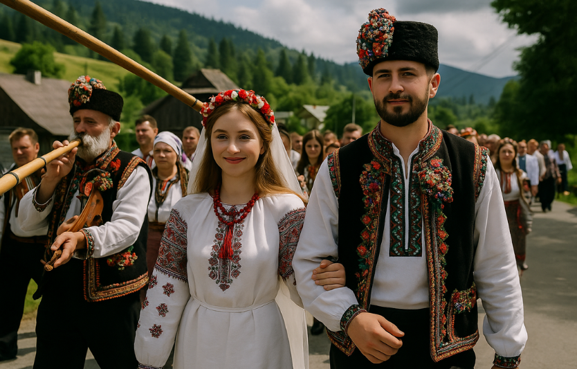 Як виглядає традиційне гуцульське весілля